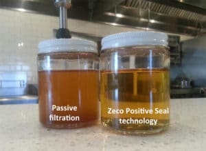 Bulk Oil Systems Zeco Oil Filtration Test Kitchen