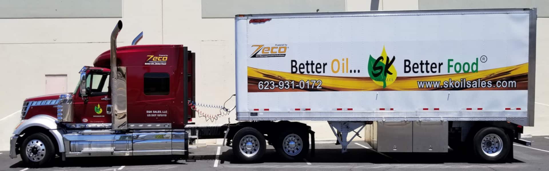 SK Oil Sales Semi Trailer Truck