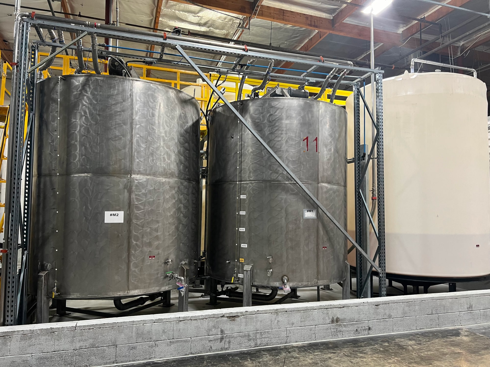 Stainless Steel Tanks for Mixing Cooking Oils