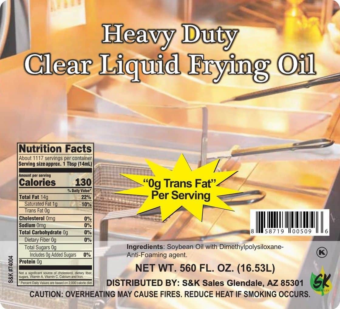 Golden Harvest Heavy Duty Clear Liquid Frying Oil